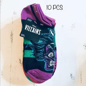 Disney Villans 10 Days Animal Print Ankle Socks
